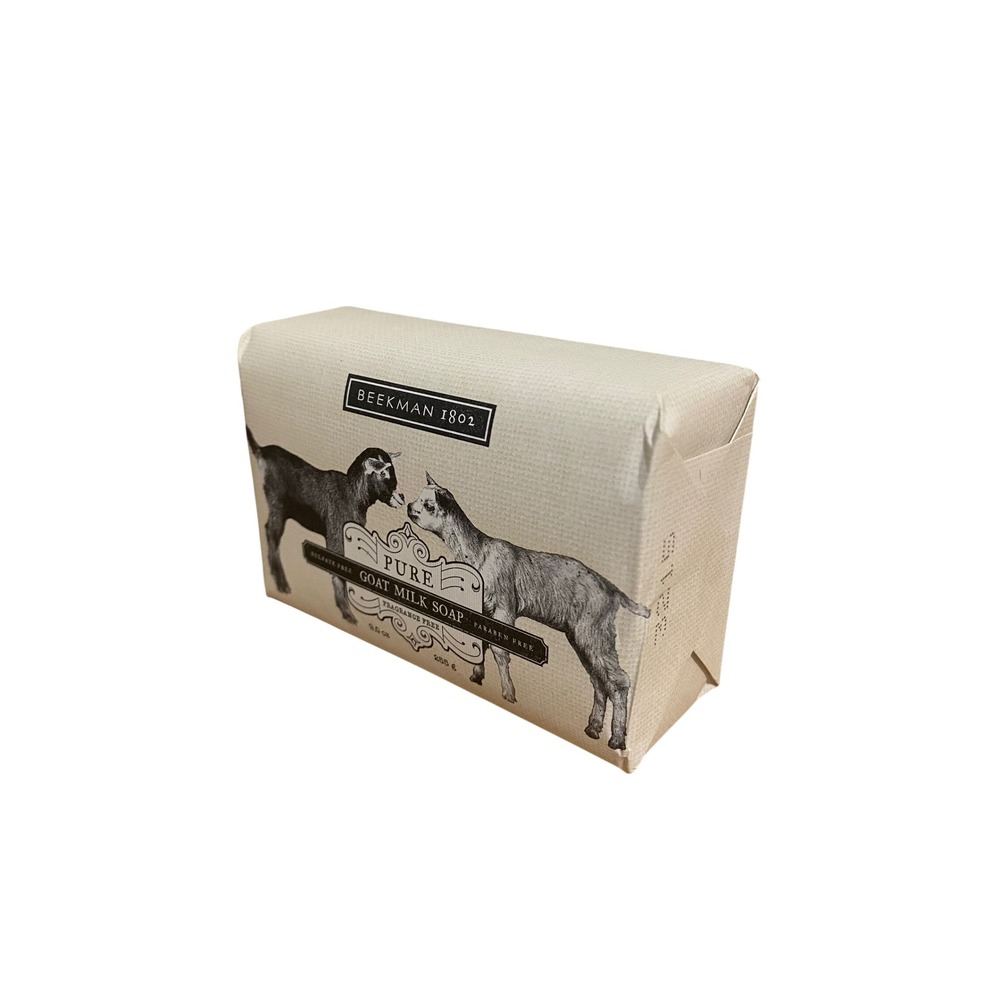Beekman 1802 Pure Goat Milk Soap Bar 9oz Fragrance Free Sulfate Paraben Free